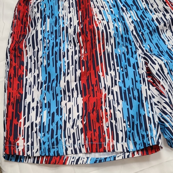 Speedo red white blue board volley shorts - Picture 9 of 16